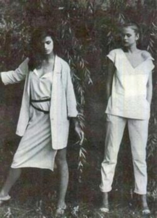 Gia Carangi and Lena Kansbod for Burdines 1978. Photographer Eric Boman.