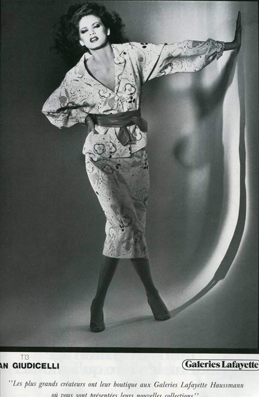 Gia Carangi for 1979 March Vogue Paris. Francois Lamy photographer.