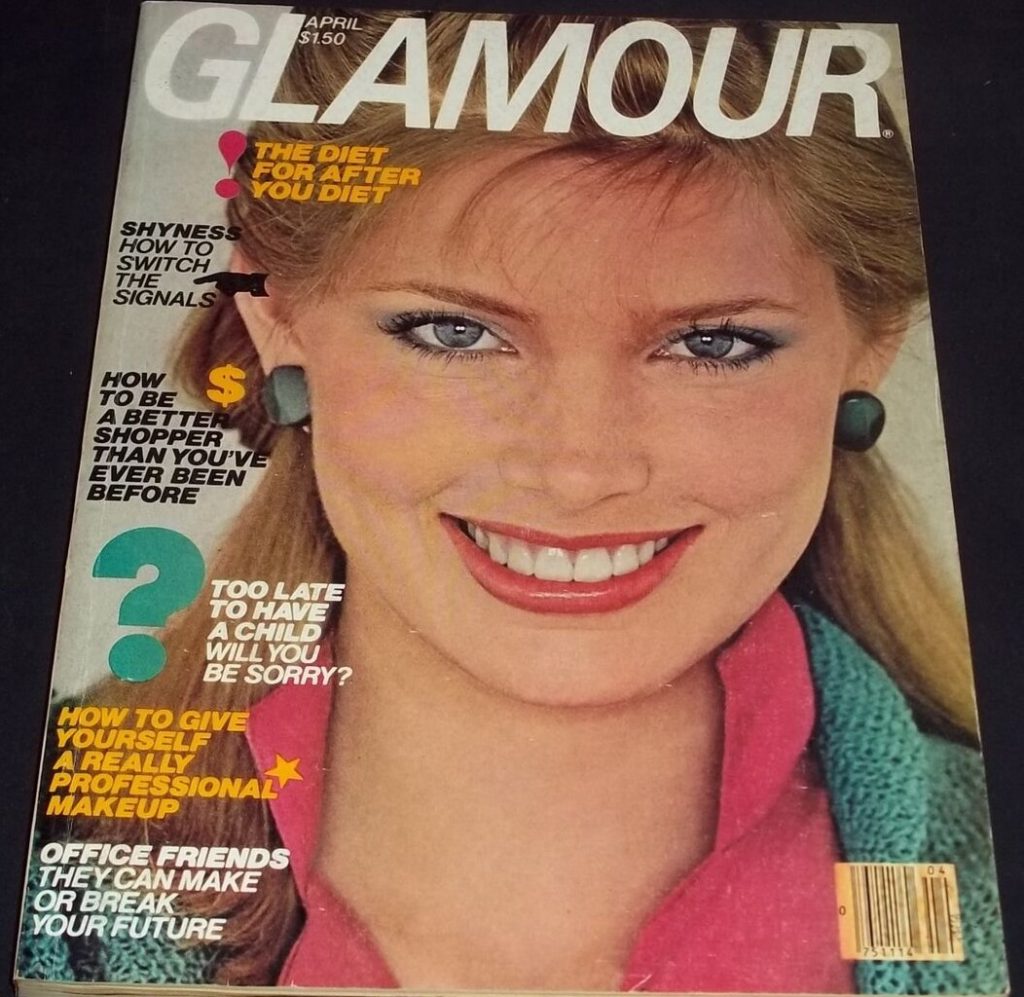 1979 April Glamour US Kelly Emberg cover