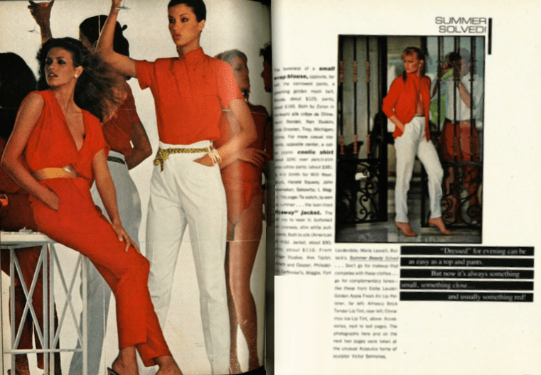 1979 May Vogue US.  Gia Carangi, Patti Hansen and Janice Dickenson.  .  Mike Reinhardt photographer.