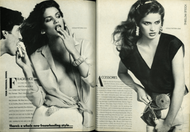 1979 May Vogue US.  Gia Carangi, Andrea Blanch photographer, Bob Fink hair, George Newell makeup
