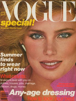 Gia Carangi issue. 1979 June Vogue US, Kelly Emberg cover by Patrick Demarchelier photographer, Marc Pipino hair, Joey Mills makeup.