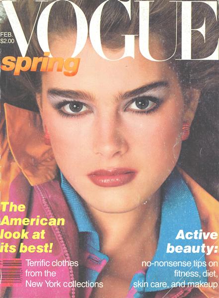 1980 February Vogue US Brooke Shields cover