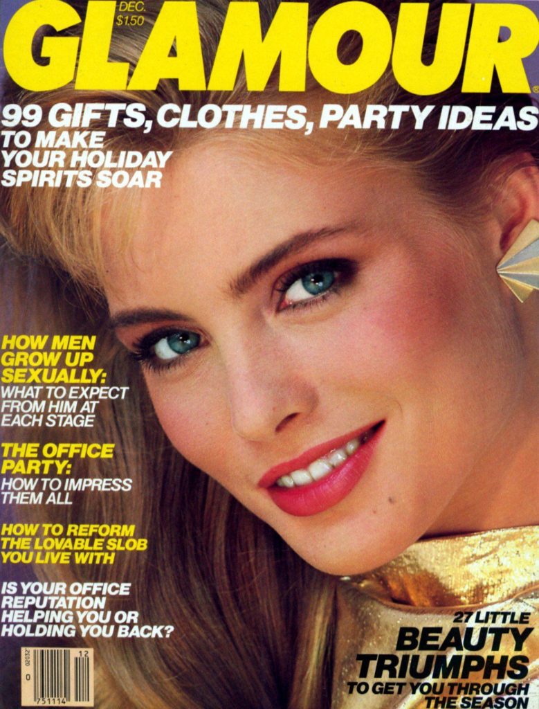 1980 December Glamour US Kim Alexis