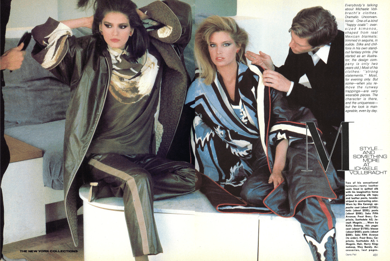 1980 September Vogue US.  Gia Carangi and Kelly Emberg.  Denis Piel photographer.