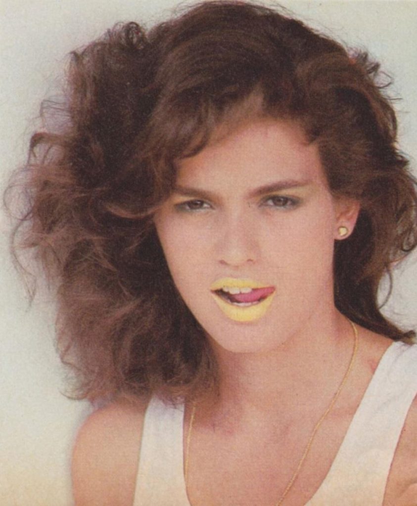 Vogue US July 1980.  Gia Carangi, Francesco Scavullo photographer, Harry King hair, Way Bandy makeup.