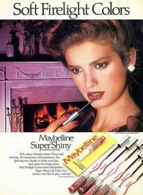 Maybelline print ads 1978 : Gia Carangi Lived Here