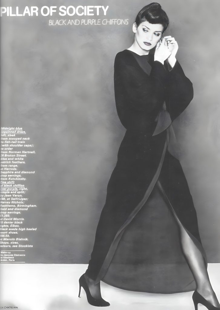 Gia Carangi. Vogue UK April 1, 1979. Photographer Alex Chatelain. Hairstylist Gilles. Makeup artist Jacques Clemente.