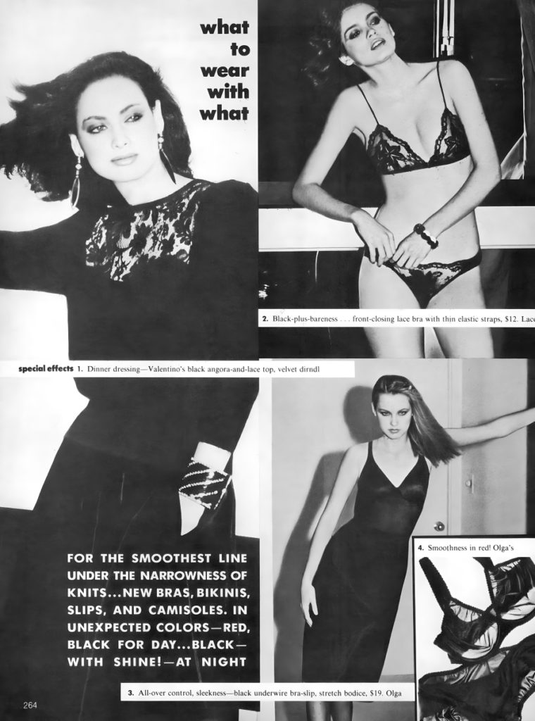 Gia Carangi, Geri Carranza and Lisa Ryall in Vogue US August 1979 issue. John Stember photographer, John Sahag hair, Joey Mills makeup.