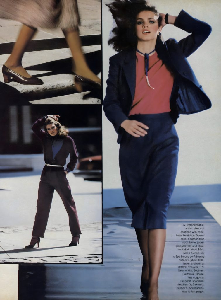 Models Barbara Neumann and Gia Carangi. Alex Chatelain photographer, Bob Fink hair, Alberto Fava makeup. Vogue July 1979.