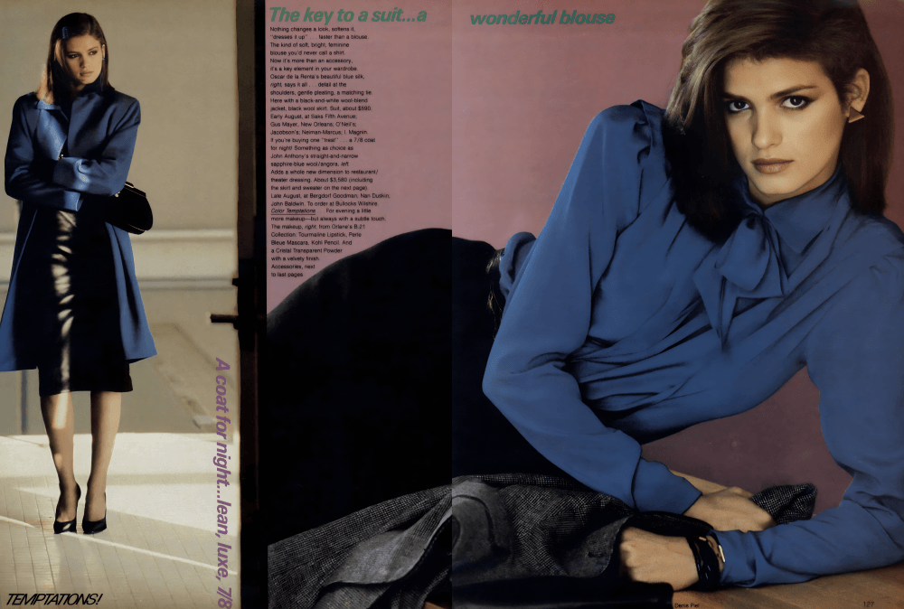 Gia Carangi. Vogue 1979 July. Denis Piel photographer. John Sahag hairstylist, Ariella makeup.