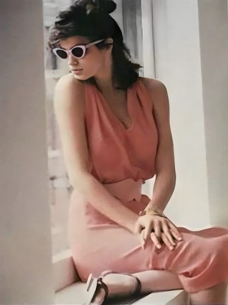 Gia Carangi for 1980 March Linea Italia. Arthur Elgort photographer. Carla Carini designer.