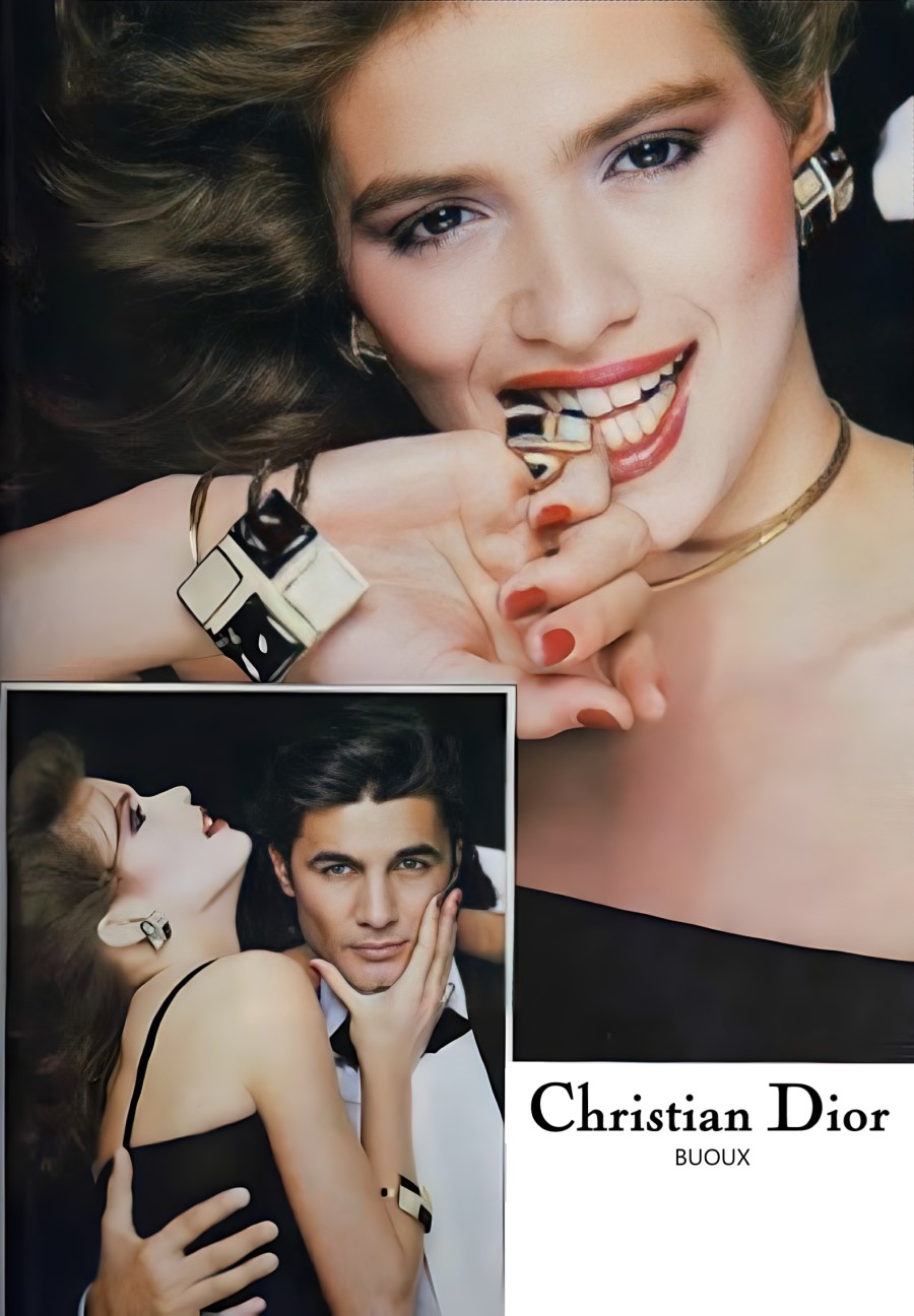 Gia Carangi and Eric Milo for Christian Dior. Vogue Paris March 1980. 