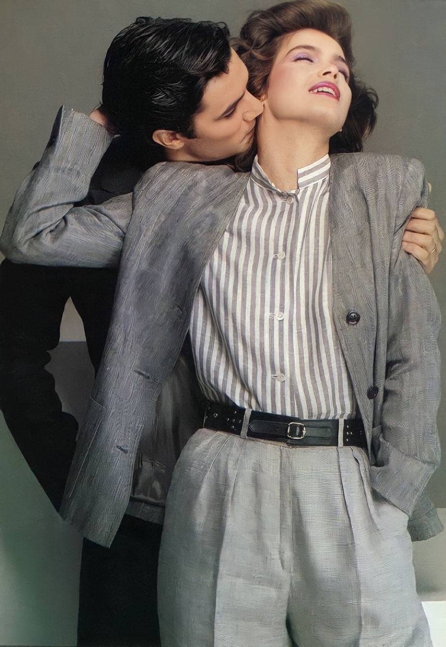 Gia Carangi. Vogue Paris, February 1980. Christian Dior. Albert Watson photographer.