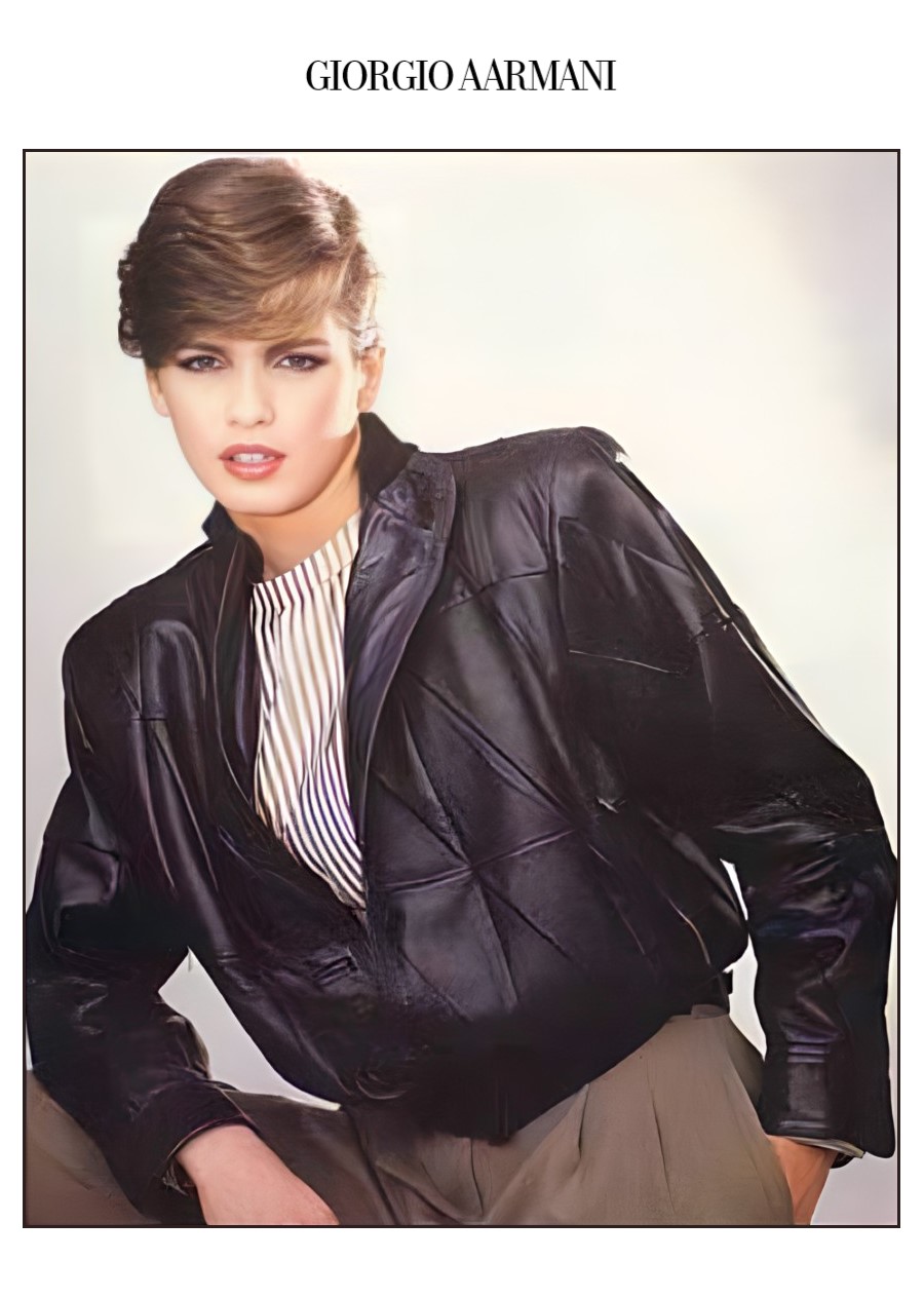 Gia Carangi for the 1980 Giorgio Arman campaign. Photographer Aldo Fallai.