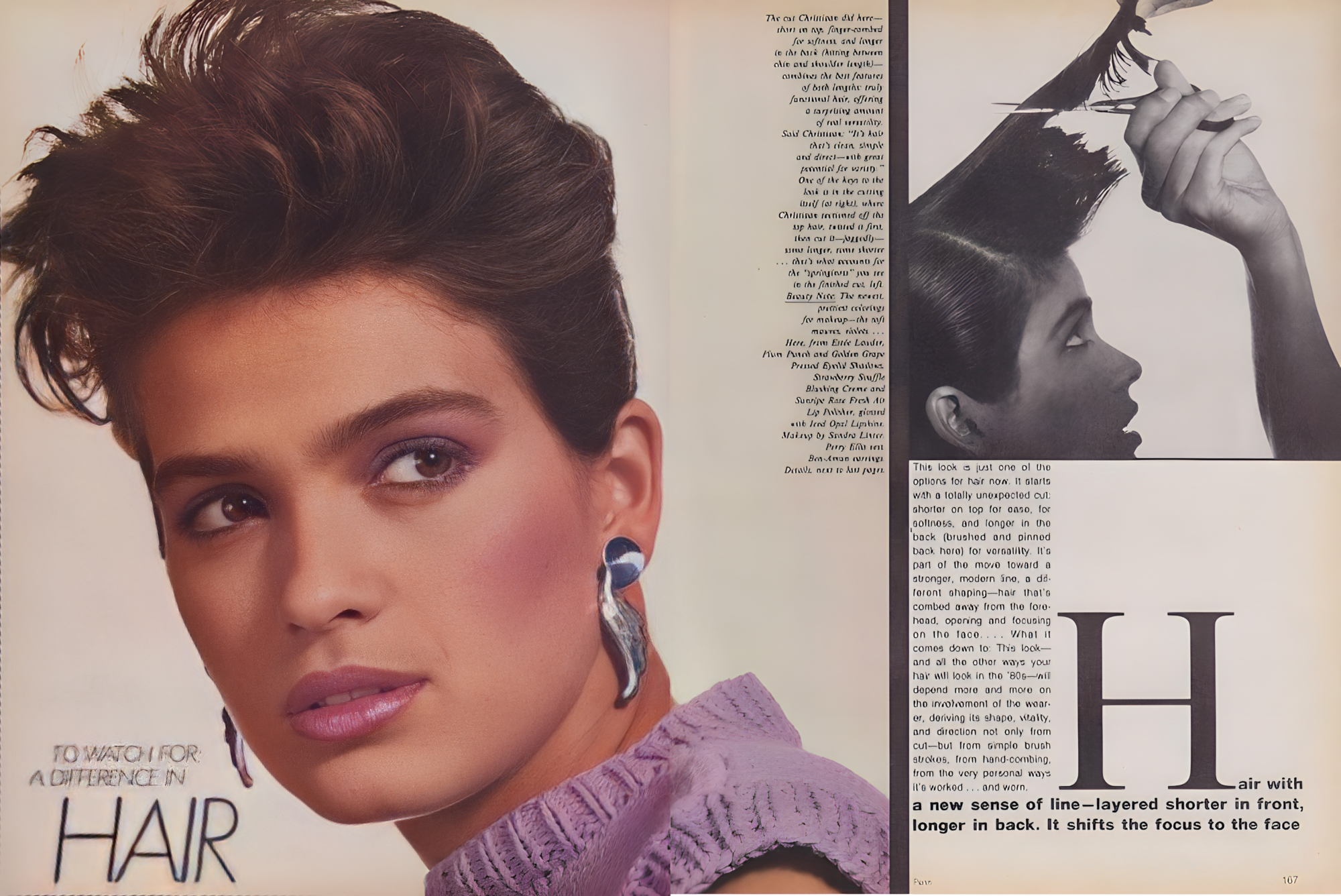 1980 January Vogue US, Gia Carangi, Irving Penn Photographer, Christiaan Houtenbos Hair, Sandy Linter makeup.