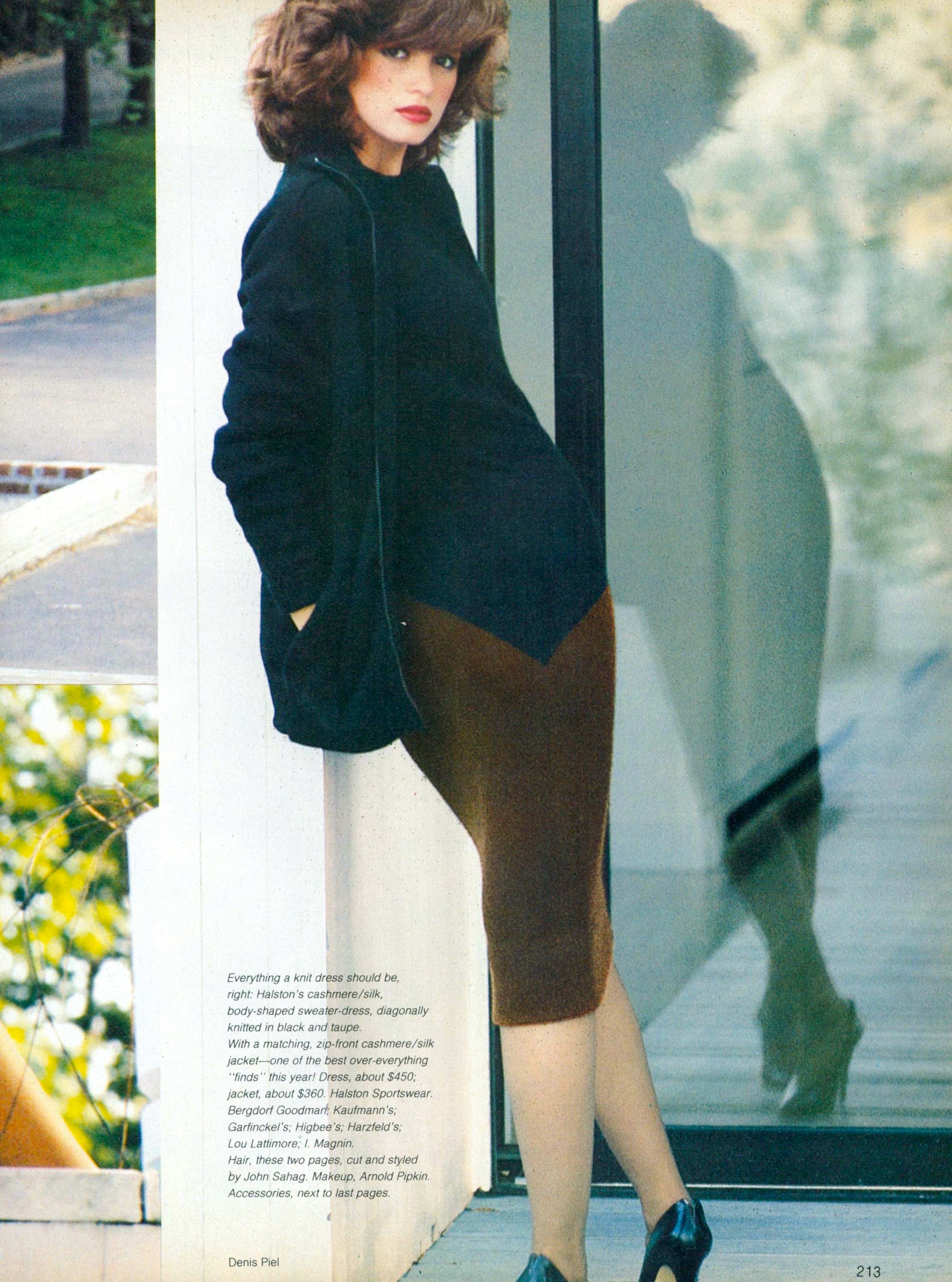 1979 August Vogue US. Gia Carangi. Denis Piel photographer